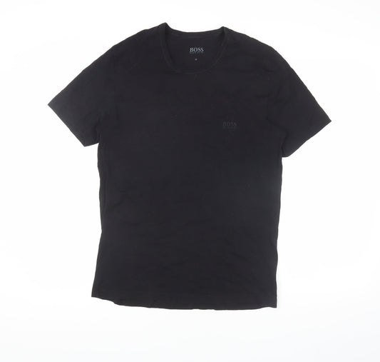 Mens UK Size M HUGO BOSS Black  T-Shirt