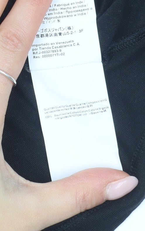 Mens UK Size M HUGO BOSS Black  T-Shirt