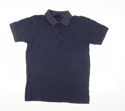 Regatta Men's Blue M Polo Shirt - Casual Solid Short Sleeve