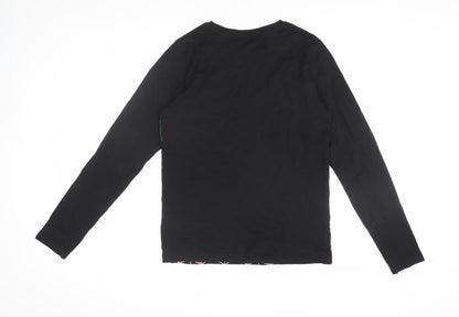 Next Boys Black Minecraft Long Sleeve T-Shirt, 15 Years
