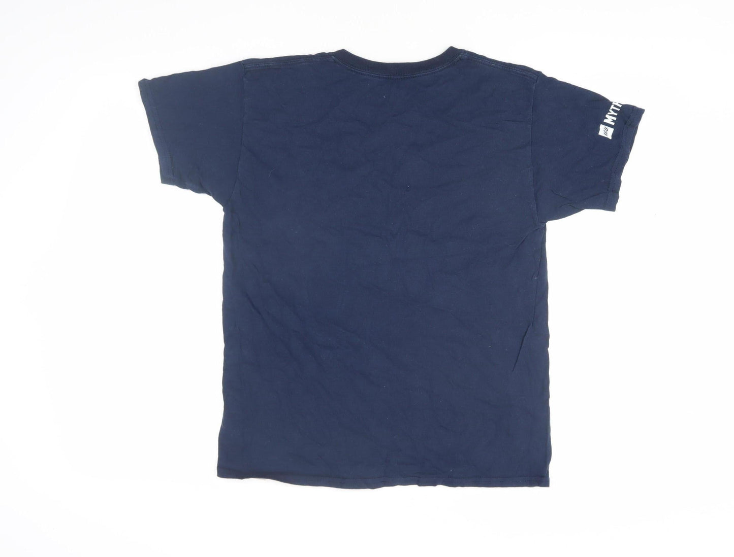 MYTHICA Boys Blue Animal Graphic Cotton T-Shirt, 9-10 Casual