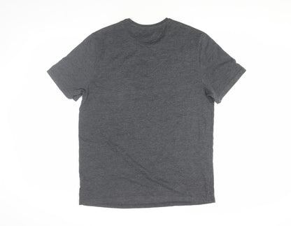 Marvel Men's Grey Deadpool Graphic T-Shirt Medium