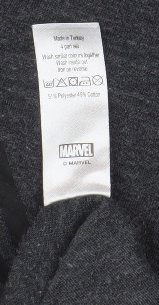 Marvel Men's Grey Deadpool Graphic T-Shirt Medium