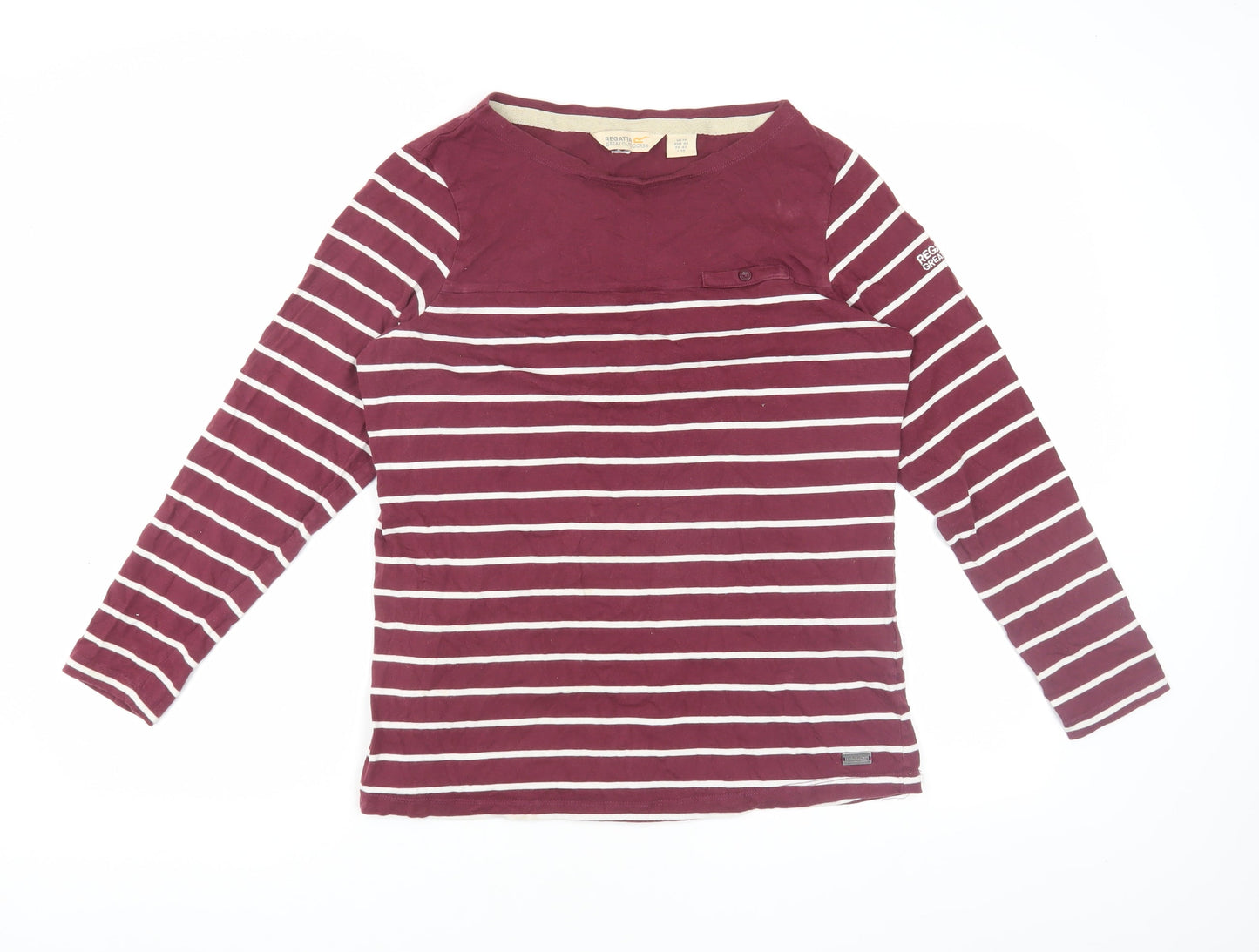 Womens UK Size 14 Regatta Red Basic T-Shirt