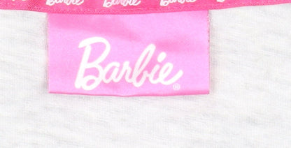 Barbie Women's White Long Sleeve T-Shirt Size 12