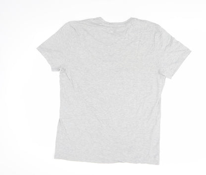 Star Wars Men's Grey T-Shirt L Christmas AT-AT