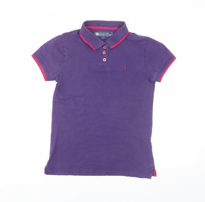 Mountain Warehouse Women's Purple Polo Shirt Size 8