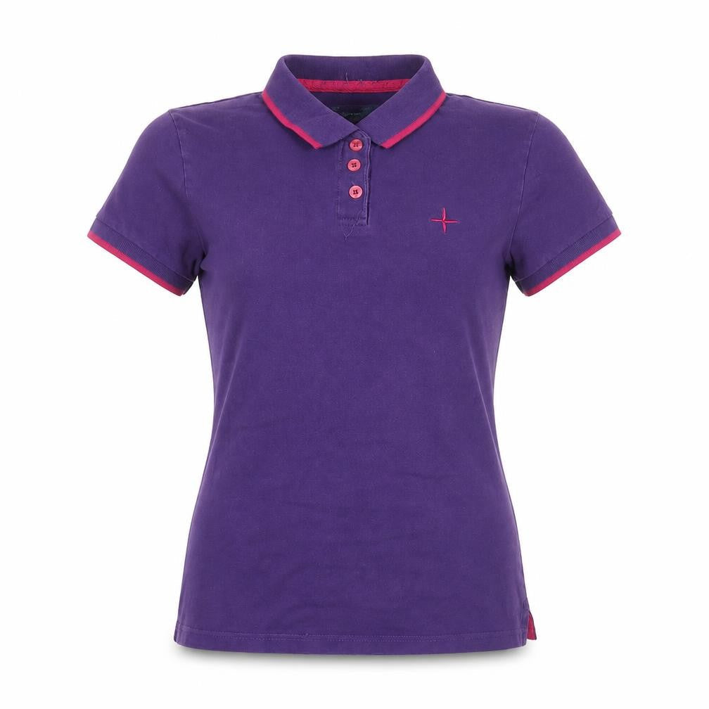 Womens UK Size 8 Mountain Warehouse Purple Basic Polo