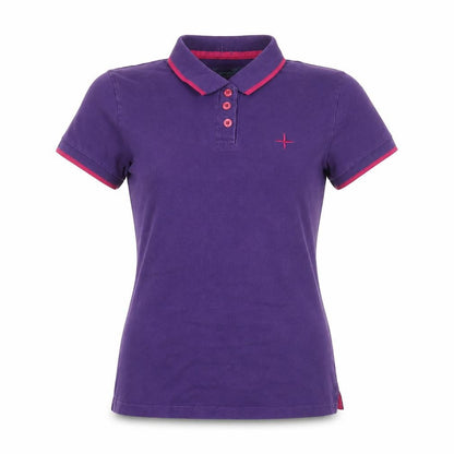 Womens UK Size 8 Mountain Warehouse Purple Basic Polo
