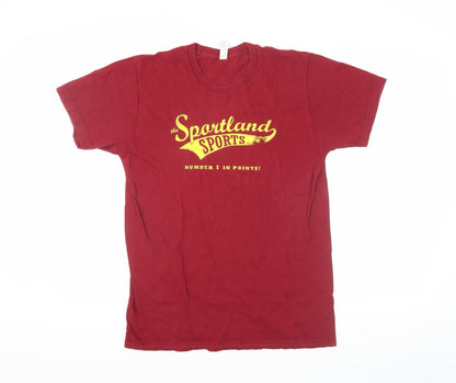 Mens UK Size M American Apparel Red  T-Shirt