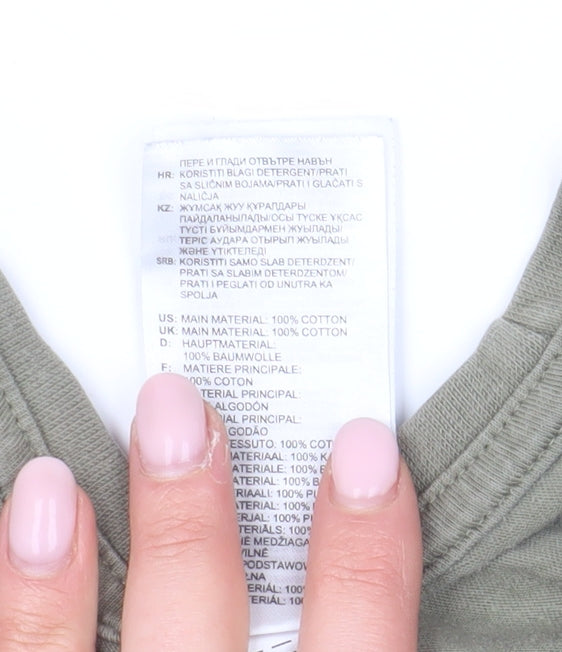 Adidas Men's Green Medium Short Sleeve T-Shirt