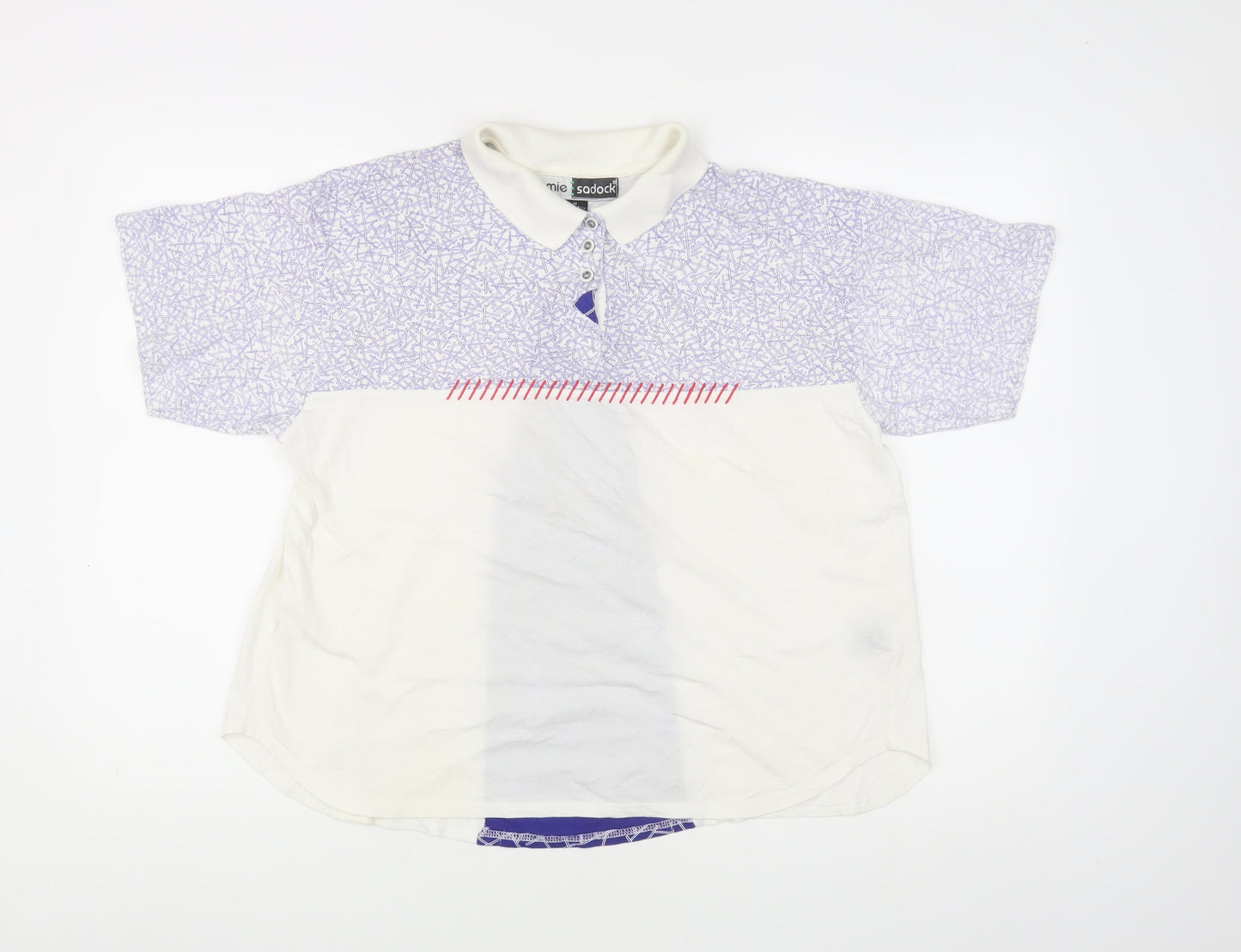 Jamie Sadock Women's M Geometric Polo - Casual Summer Style