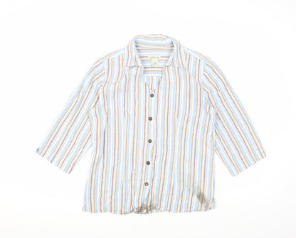 Womens UK Size S Orvis Multicoloured Basic Button-Up