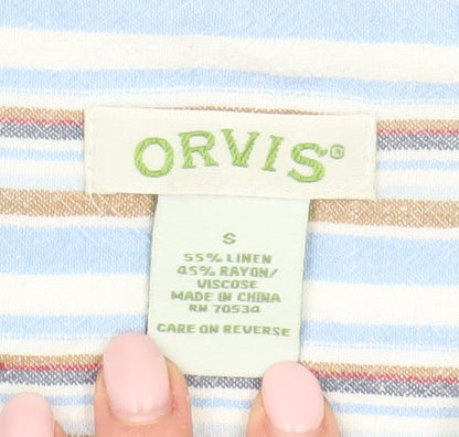 Womens UK Size S Orvis Multicoloured Basic Button-Up
