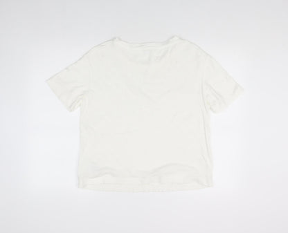 Womens UK Size M Gap White Basic T-Shirt