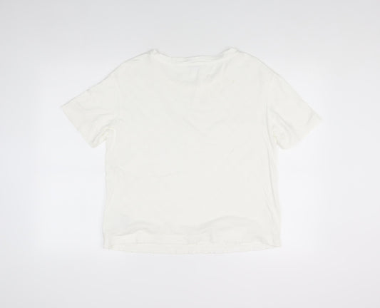 Womens UK Size M Gap White Basic T-Shirt