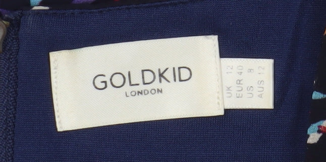 Goldkid London Women’s Multicoloured A-Line Dress, Size 12