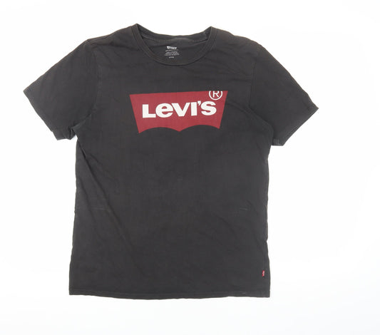 Levi's Men's Black Graphic Print T-Shirt M