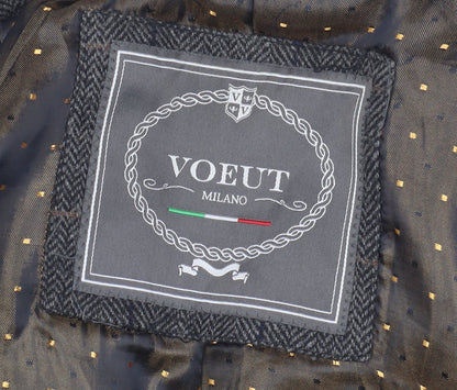 Voeut Grey Tweed Blazer, Unisex, Size 36, Classic Check