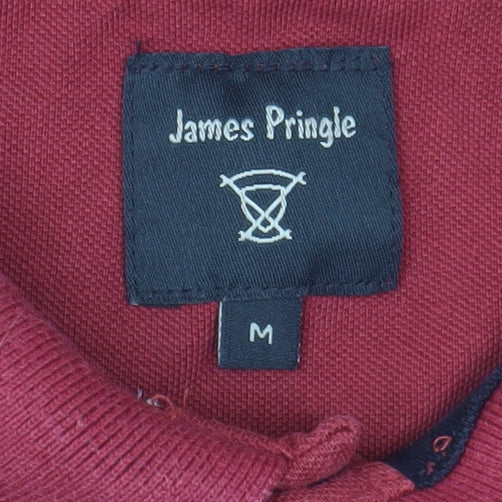 James Pringle Men's Red M Polo Shirt Short Sleeve