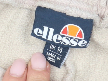 Ellesse Women's Beige Jogger Trousers, Size 14