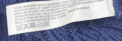 FatFace Women's Blue Pullover Jumper Round Neck Size 10