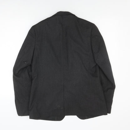 Mens UK Size 40 Moss London Regular Black Suit Jacket