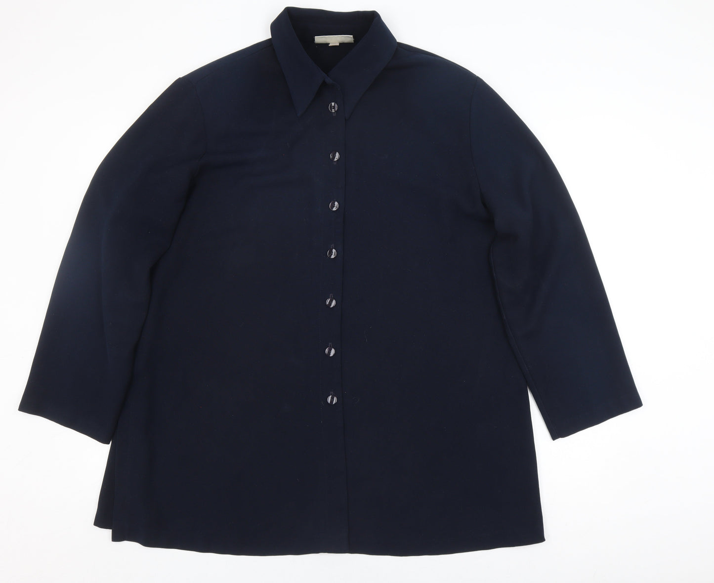 Womens UK Size 20 Ann Harvey Blue Overcoat