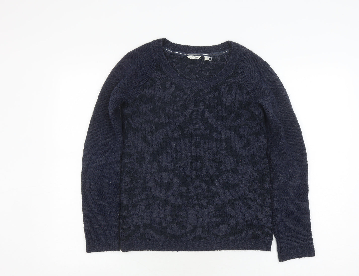 Womens UK Size 8 FatFace Navy Pullover Jumper