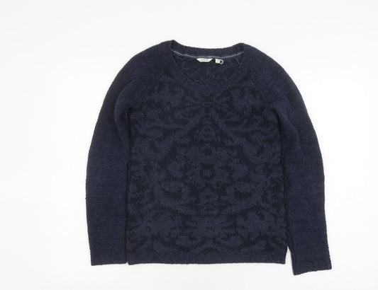 Womens UK Size 8 FatFace Navy Pullover Jumper