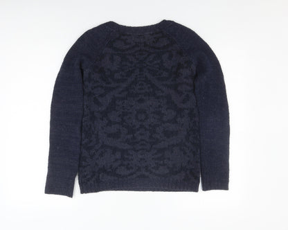 Womens UK Size 8 FatFace Navy Pullover Jumper