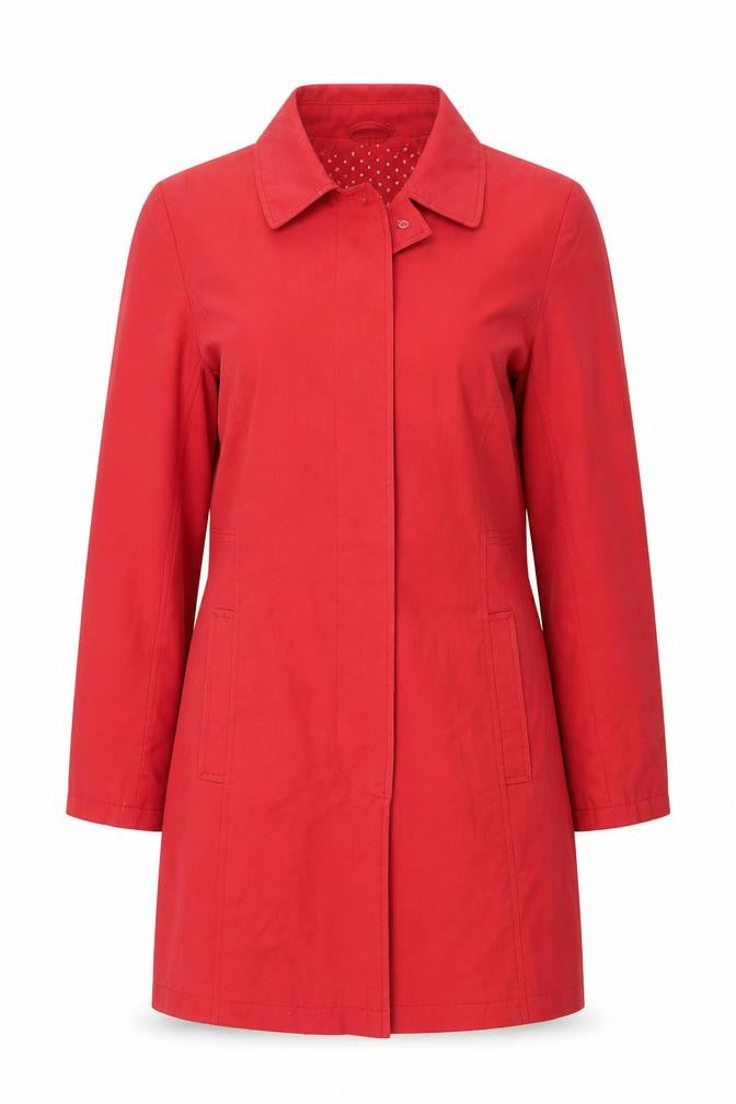 Womens UK Size 12 EWM Red Overcoat