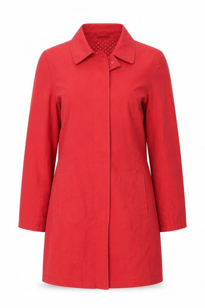 Womens UK Size 12 EWM Red Overcoat