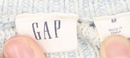 Gap Women's Blue Cable-Knit Jumper M Knit Pullover
