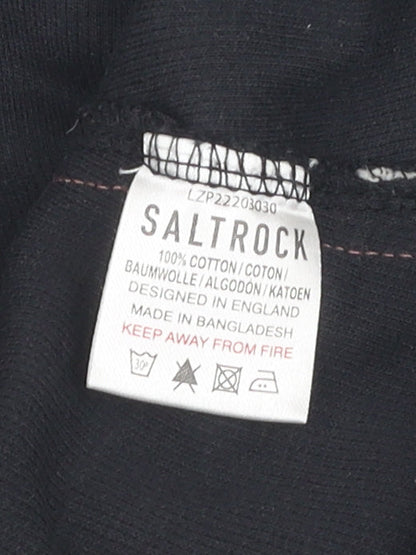 Saltrock Women's Black Crew Neck Pullover Jumper Size 10