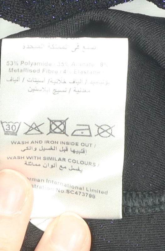 Jane Norman Women's Black Geometric Dress