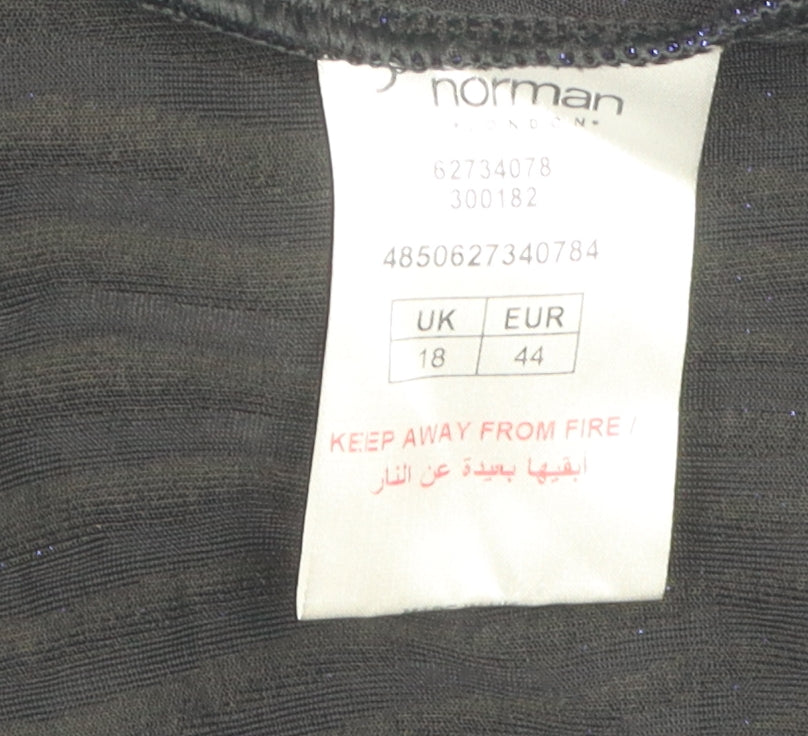 Jane Norman Women's Black Geometric Dress