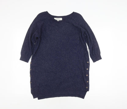 Womens UK Size 12 FatFace Blue Pullover Jumper