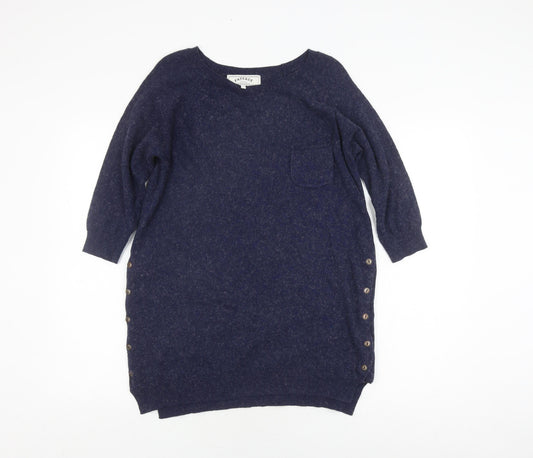 Womens UK Size 12 FatFace Blue Pullover Jumper