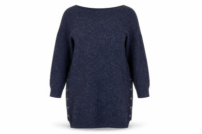 Womens UK Size 12 FatFace Blue Pullover Jumper