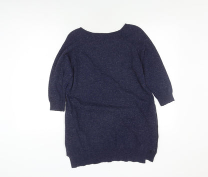 Womens UK Size 12 FatFace Blue Pullover Jumper