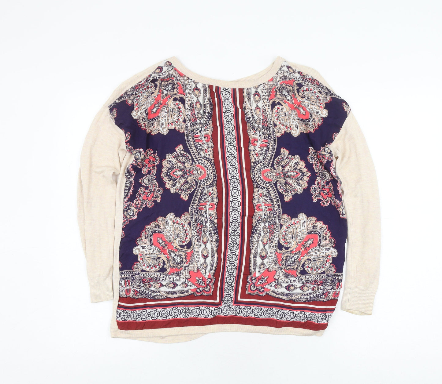 Womens UK Size XS Oasis Multicoloured Cardigan Jumper