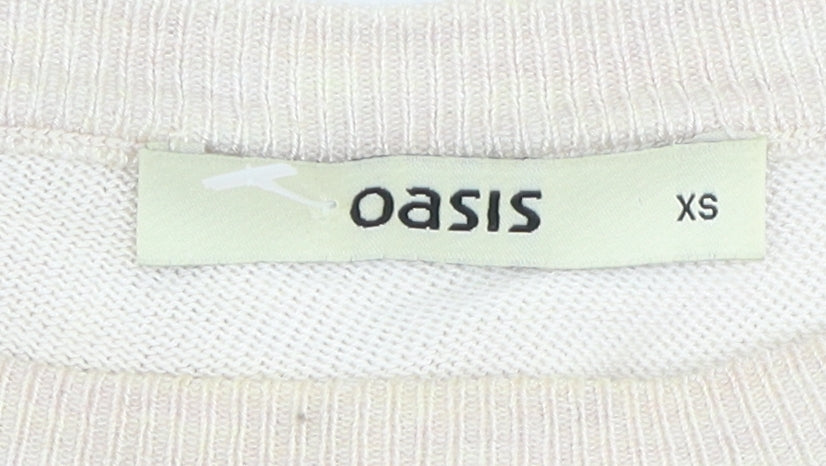 Womens UK Size XS Oasis Multicoloured Cardigan Jumper