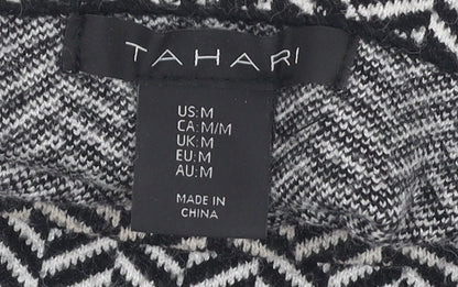 Womens UK Size M Tahari Black Pullover Jumper