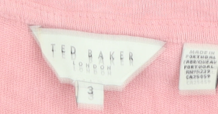 Womens UK Size 12 Ted Baker Pink Basic Blouse