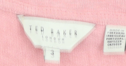 Womens UK Size 12 Ted Baker Pink Basic Blouse