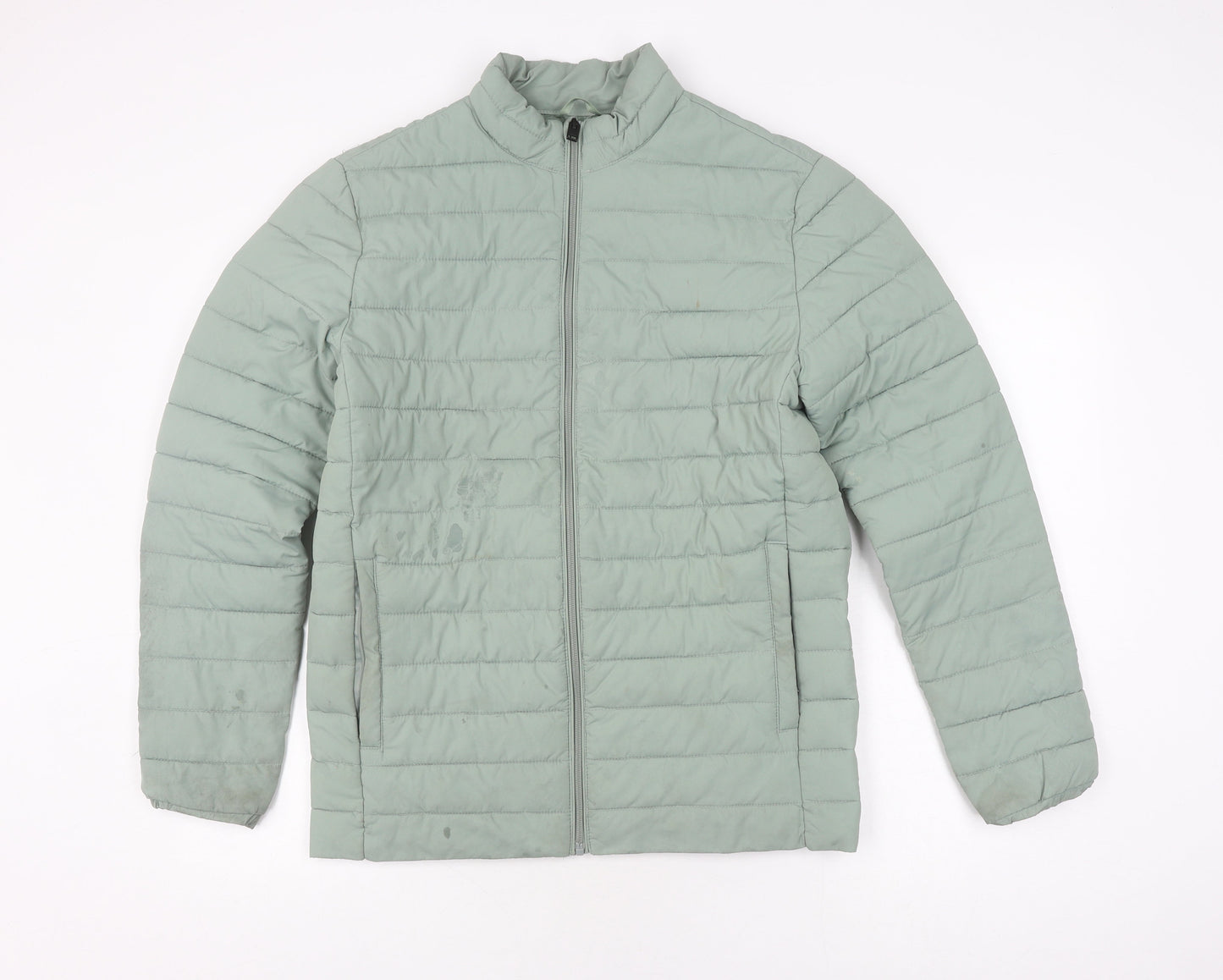 Unisex Adults UK Size M JACK & JONES Green Puffer Jacket