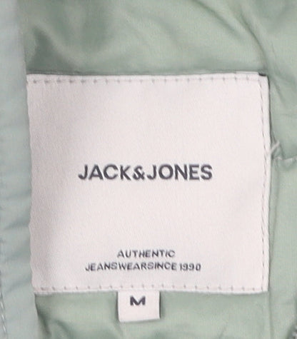 Unisex Adults UK Size M JACK & JONES Green Puffer Jacket