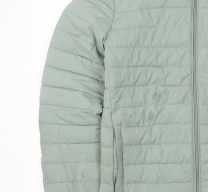 Unisex Adults UK Size M JACK & JONES Green Puffer Jacket