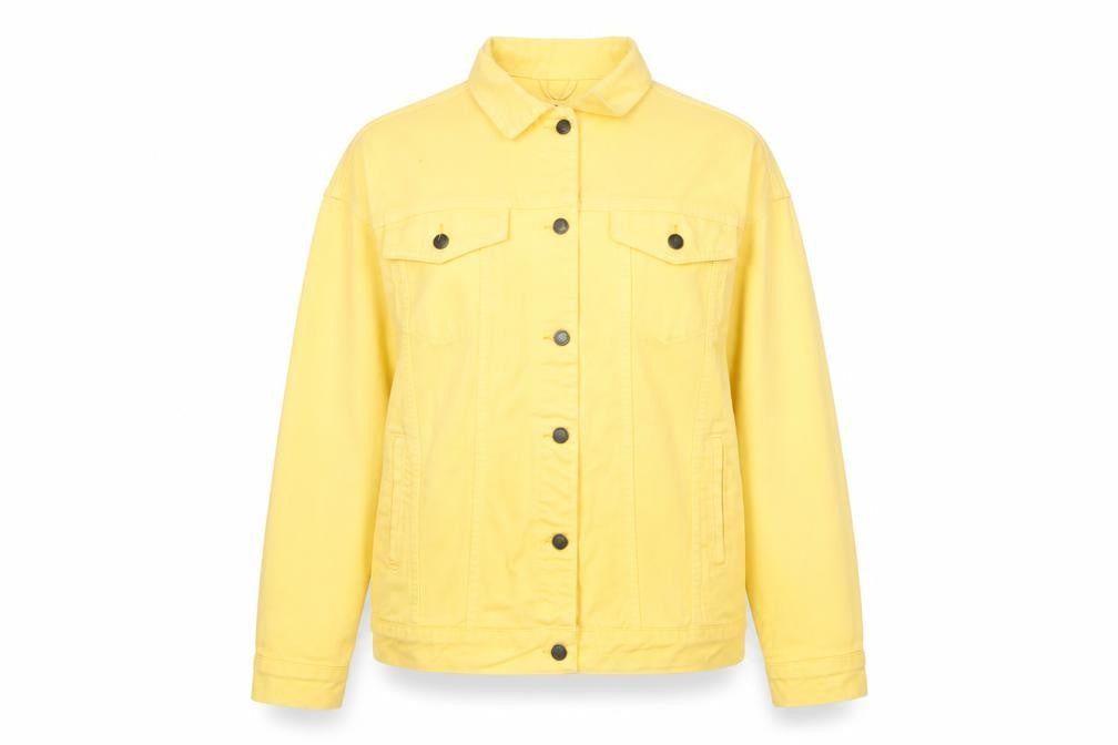 Womens UK Size 4 Nasty Gal Yellow Basic Jacket